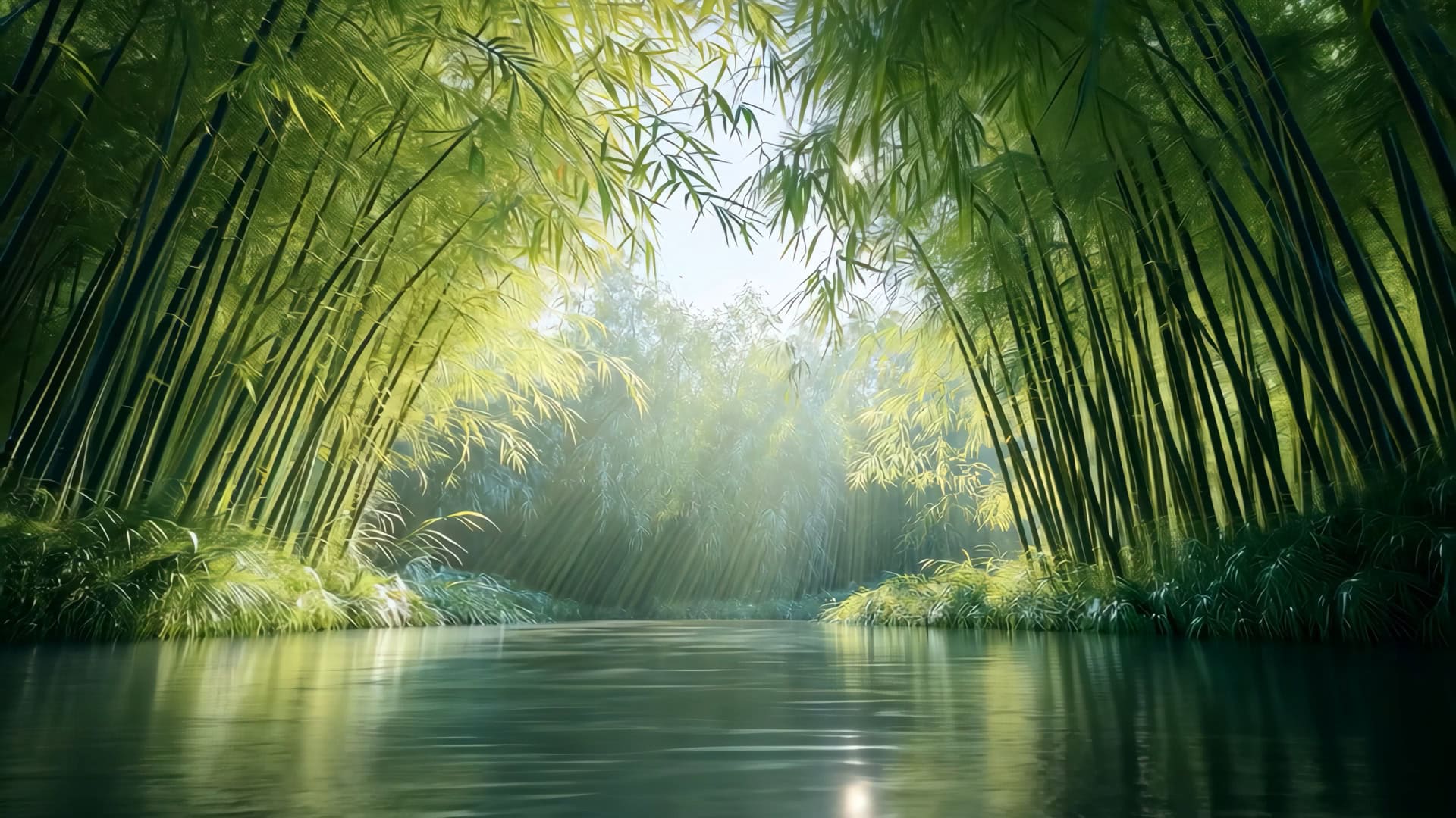 竹林竹海视频素材 4K中式禅意意境风景 | 唯美古风背景 - AIGC素材网